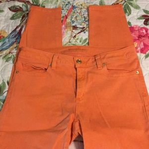 Orange jeans